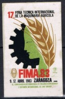 Viñeta ZARAGOZA 1983. FIMA 83. Feria Muestras Maquinaria Agricola - Variedades & Curiosidades