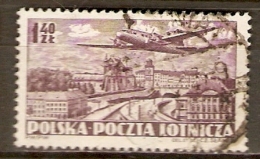 POLOGNE      -     Aéro  .   1952.  Y&T N° 30 Oblitéré     AVION - Used Stamps