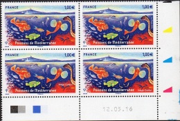 France Coin Daté N° 5077 ** Euromed Postal.  Poissons De La Méditerranée Du 12.05.2016 - 2010-2019