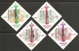 Haiti 1963 Mi# 741-744 ** MNH - Overprint In Black - Peaceful Uses Of Outer Space - Zuid-Amerika