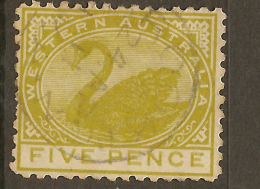 WESTERN AUSTRALIA 1905 5d Olive SG 143 U #VI762 - Oblitérés