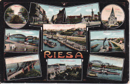 AK Riesa - Mehrbildkarte - Feldpost - 1916 (24537) - Riesa