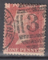 Great Britain 1858-79 - Queen Victoria, 1d Red - Mi.16 Plate 186 - Used - Oblitérés