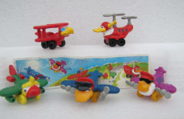 Kinder 2000 : Série 5 Crazy Airbirds - K00n102-n103-n104-n106-n1 07 Avec 1 BPZ - Komplettsets