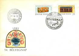 HUNGARY - 1981.FDC - 54th Stampday, Bridal Chest / Art Mi:3505-3506. - FDC