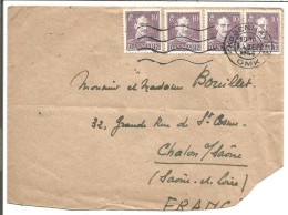 DANEMARK LETTRE DE COPENHAGUE POUR LA FRANCE 1946 - Frankeermachines (EMA)
