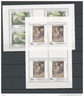 1998 Art 2 Feuillets De 4 Timbres Jan Preisler Et Navratil YT 196 197 - Blocs-feuillets