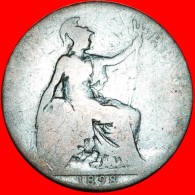 § MISTRESS OF SEAS: UNITED KINGDOM ★ HALF PENNY 1898! LOW START★NO RESERVE! VICTORIA (1837-1901) - C. 1/2 Penny