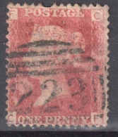 Great Britain 1858-79 - Queen Victoria, 1d Red - Mi.16 Plate 154 - Used - Oblitérés