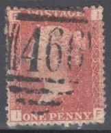 Great Britain 1858-79 - Queen Victoria, 1d Red - Mi.16 Plate 187 - Used - Oblitérés