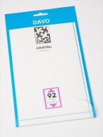 DAVO CRISTAL STROKEN MOUNTS C92 (215 X 96) 10 STK/PCS - Enveloppes Transparentes