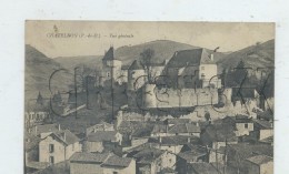 Chateldon (63) ; Vue Générale Du Quartier Du Château En 1906 (animé) PF. - Chateldon