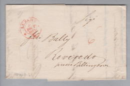 Heimat CH LU Luzern 1850-08-21 Brief Nach Roveredo TI - 1843-1852 Kantonalmarken Und Bundesmarken