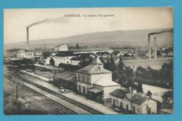 CPA - Chemin De Fer La Gare Et Vue Générale HUNINGUE 68 - Huningue