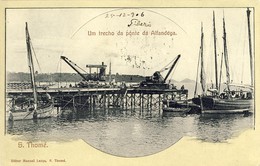 S. THOMÉ, SÃO TOMÉ, Um Trecho Da Ponte Da Alfandega (1906), 2 Scans - São Tomé Und Príncipe