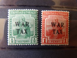 Trinidad & Tobago 1917 War Tax Set Mint SG 177-8 - Trinité & Tobago (...-1961)