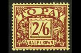 POSTAGE DUES 1954-5 2s6d Purple On Yellow, Wmk Tudor Crown & "E2R" SG D45, Never Hinged Mint. For More Images,... - Otros & Sin Clasificación