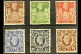 1939-48 Square High Values Set Complete, SG 476/78c, Never Hinged Mint (6 Stamps) For More Images, Please Visit... - Non Classés