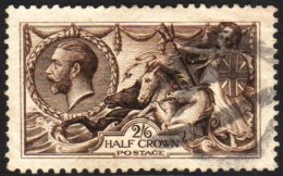 1913 2s 6d Deep Sepia Brown SG 399, Good Colour And Perfs, Finely Used Neat Rubber Parcels Cancel Leaving Much Of... - Ohne Zuordnung