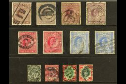 1902-13 USED GROUP WITH HIGH VALUES Includes 2s6d X4 With Shades, 5s X2, 10s X2, Plus 7d, 10d, And 1s X2 Shades.... - Non Classificati