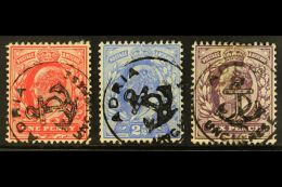 1902-10 1d, 2½d & 6d Values, Each Cancelled By A Superb & Spectacular "ADRIA / UNGHERESE" Circular... - Non Classificati