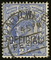 1902 OFFICIAL Office Of Works "O.W." 2½d Ultramarine SG O39, Cancelled By Neat London Hooded Circle, With... - Non Classificati