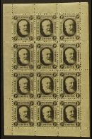 NATIONAL TELEPHONE COMPANY 1884 1d Black, Barefoot 1, Fine Never Hinged Mint Complete SHEETLET Of 12, Fresh &... - Sonstige & Ohne Zuordnung