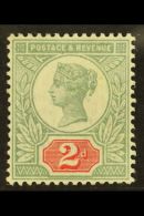 1887-92 2d Green And Scarlet, SG 199, Very Fine Mint, Extremely Lightly Hinged. With R.P.S. Certificate. Lovely!... - Autres & Non Classés