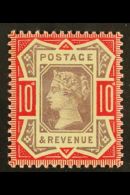 1887-92 10d Purple And Dull Scarlet, SG 210b, Superb Never Hinged Mint. For More Images, Please Visit... - Andere & Zonder Classificatie