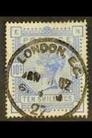 1883-4 10s Ultramarine, SG 183, Good Used With Neat "London" Circular Cancel, Cat.£525. For More Images,... - Sonstige & Ohne Zuordnung