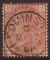 1873-80 1s Orange- Brown Plate 13, Wmk Spray, SG 151, Very Fine Used With Pretty Cds Pmk, Reperforated At Left And... - Andere & Zonder Classificatie