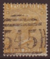 1865 9d Straw Wmk Emblems, SG 98, Fine Used With Excellent Colour, Full Perf & Neat Numeral Pmk For More... - Sonstige & Ohne Zuordnung