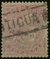 1855-7 4d Rose-carmine, Watermark "Small Garter" SG.62, Used With "Antigua St." Scots Local Postmark. These... - Sonstige & Ohne Zuordnung