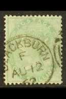 1855-57 1s Pale Green, SG 73, Used With Superb Part "Blackburn" Fully Dated Cds Cancel. For More Images, Please... - Sonstige & Ohne Zuordnung