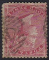 1855 4d Carmine On Blued Paper Wmk Small Garter, Variety "Wmk Inverted", SG 62Wi, Average Used. Small Faults But... - Andere & Zonder Classificatie