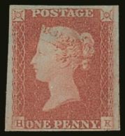 1841 1d Red Brown, (H - K), SG 8, Superb Mint Og But With 1mm Scissor Cut Into Lower Left Value Tablet. Cat... - Otros & Sin Clasificación