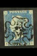 1840 2d Pale Blue 'A D' SG.6, Neatly Used With Upright & Near Complete MC Pmk & Three Close Margins,... - Autres & Non Classés