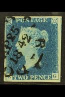 1840 2d Blue 'EG' Plate 2, Cancelled By Large Part Fully- Dated "DORCHESTER" Circular Datestamp. A Very Attractive... - Otros & Sin Clasificación
