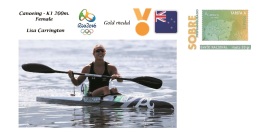 Spain 2016 - Olympic Games Rio 2016 - Gold Medal Canoeing Female New Zealand Cover - Autres & Non Classés