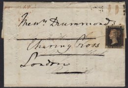 1841 (4th Feb) Printed Circular From Durham To Monmouth And Redirected To London, Bearing 1d Black Plate 6... - Sin Clasificación