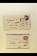 PRE-STAMP TO GEO V COVERS ACCUMULATION Interesting If Somewhat Eclectic Range Of Covers Including 1841 1d Black... - Autres & Non Classés