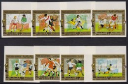 1980 IMPERF World Cup Football Set, Mi 1619/26b, Superb Never Hinged Mint For More Images, Please Visit... - Yemen