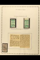 1937 AIR VARIETIES Includes Two Mint Examples Of The Scarce 1937 10c Emerald Puerto La Guaira With The Inscription... - Venezuela