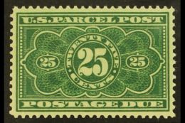 PARCEL POST 1913 25c Dark Green, Scott JQ5, Very Fine - Extremely Fine Never Hinged Mint. For More Images, Please... - Autres & Non Classés