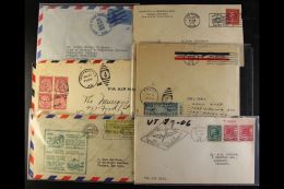 1920s-70s AIRMAIL COVERS & CARDS HOARD. An Interesting Accumulation Of Commercial & Postal Stationery... - Autres & Non Classés
