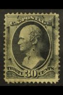 1870 30c Black With "H" Grill, Scott 143 (SG 145), Fine Used Lightly Cancelled With Expertly Filled Thin At Left.... - Autres & Non Classés