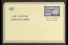NEW YORK 1954 10c Royal Blue Air Letter, Scott UC2, Very Fine Unused, Perforated "DENNISON & SONS NEW YORK",... - Autres & Non Classés