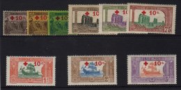 1916 Prisoners Of War Fund Set Yv. 50/58, Very Fine Mint, Top Value Signed Brun (9 Stamps). For More Images,... - Tunisie (1956-...)