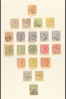 1879-1896 COLLECTION On A Page, Inc 1879 6d Used (thin), 1880 ½d (x2, Unused & Used), 4d Used & 1s... - Trinité & Tobago (...-1961)