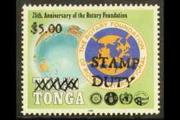 REVENUE 1998 "STAMP DUTY" Opt'd $5.00 On $3.50 Rotary, Barefoot 85, Very Fine Mint For More Images, Please Visit... - Tonga (...-1970)